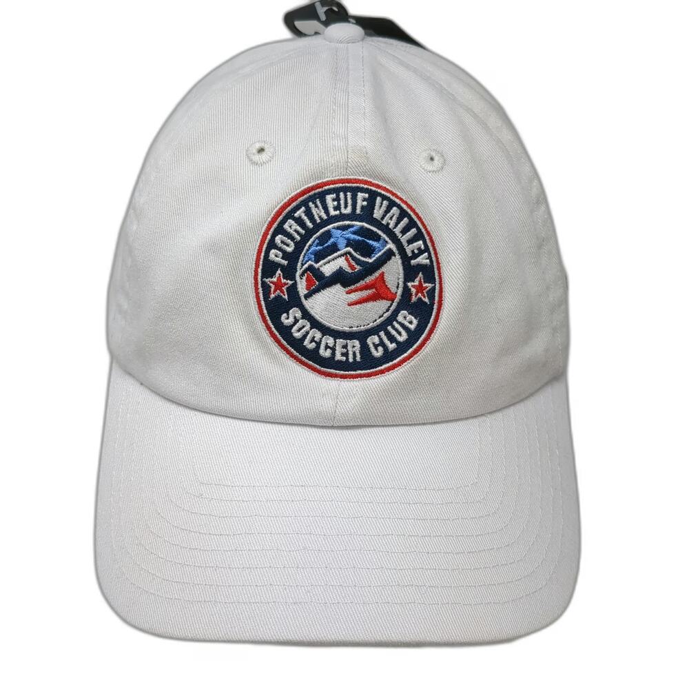 Capelli Sport Baseball Cap White One Size Portneuf Valley Soccer Club Adjustable